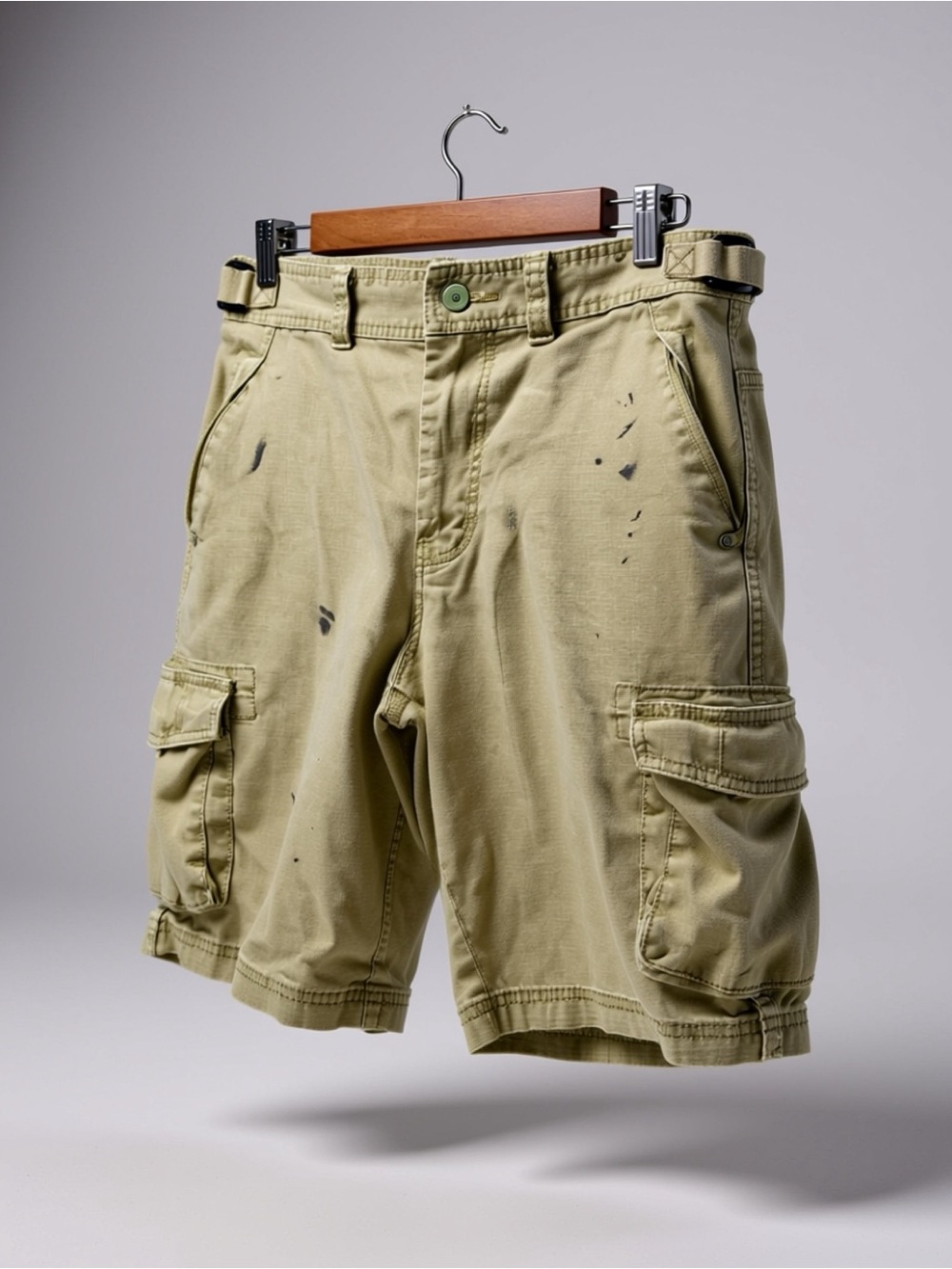 Goodfellow brand - Cargo Shorts in Olive Green - Men's 32